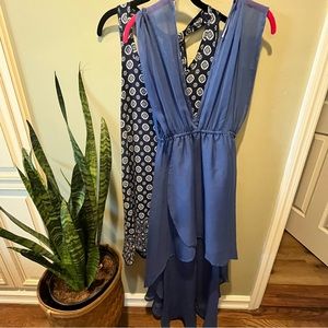 Two Blue Beach Coverups